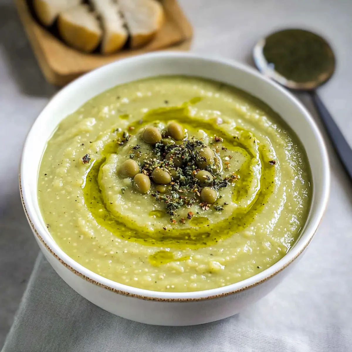 Vibrant Lebanese Green Split Pea Soup for a Cozy Meal