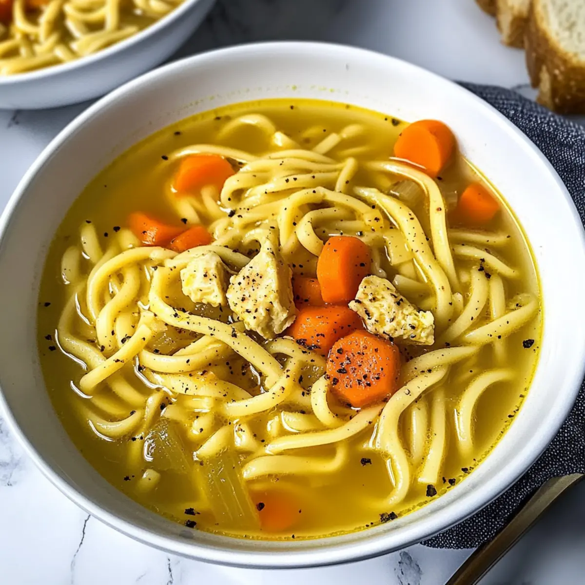 Comforting Vegan Chicken Noodle Soup for Cozy Nights