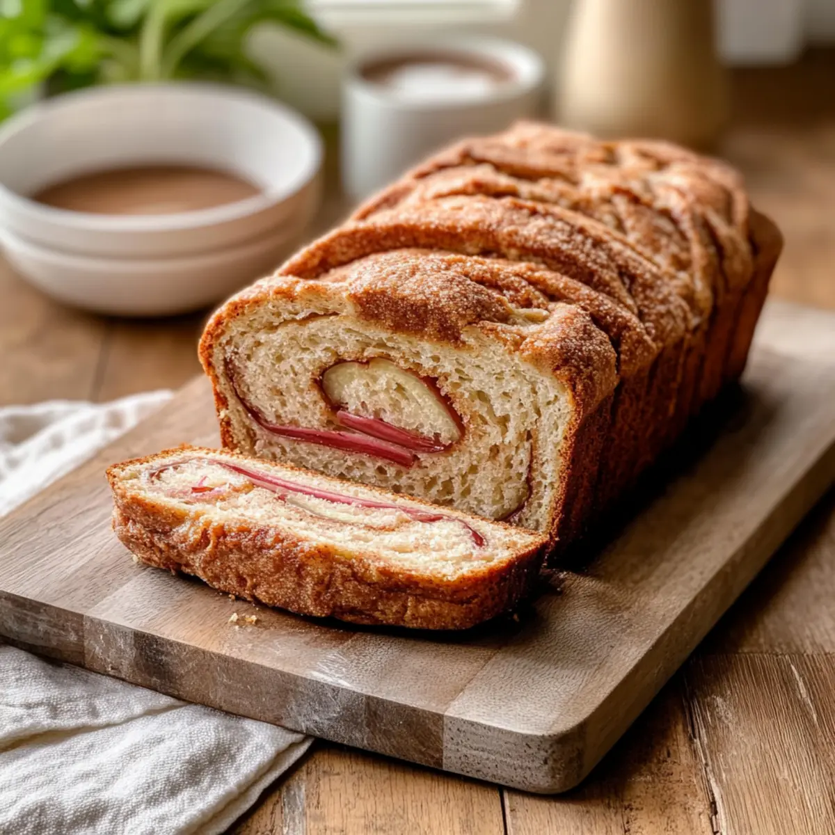 Cinnamon Swirl Rhubarb Bread: A Must-Try Cozy Delight