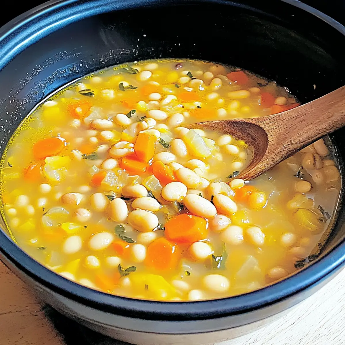 Cozy Up with Slow Cooker Navy Bean Soup - Easy & Delicious!
