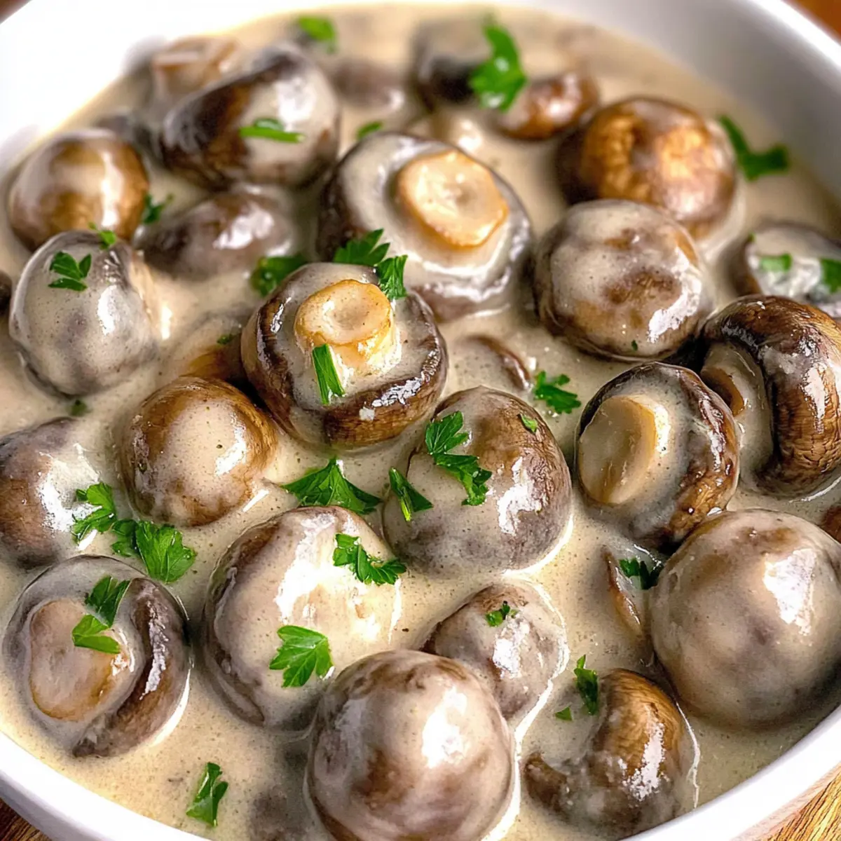 Creamy Garlic Mushrooms: A Quick, Comforting Delight