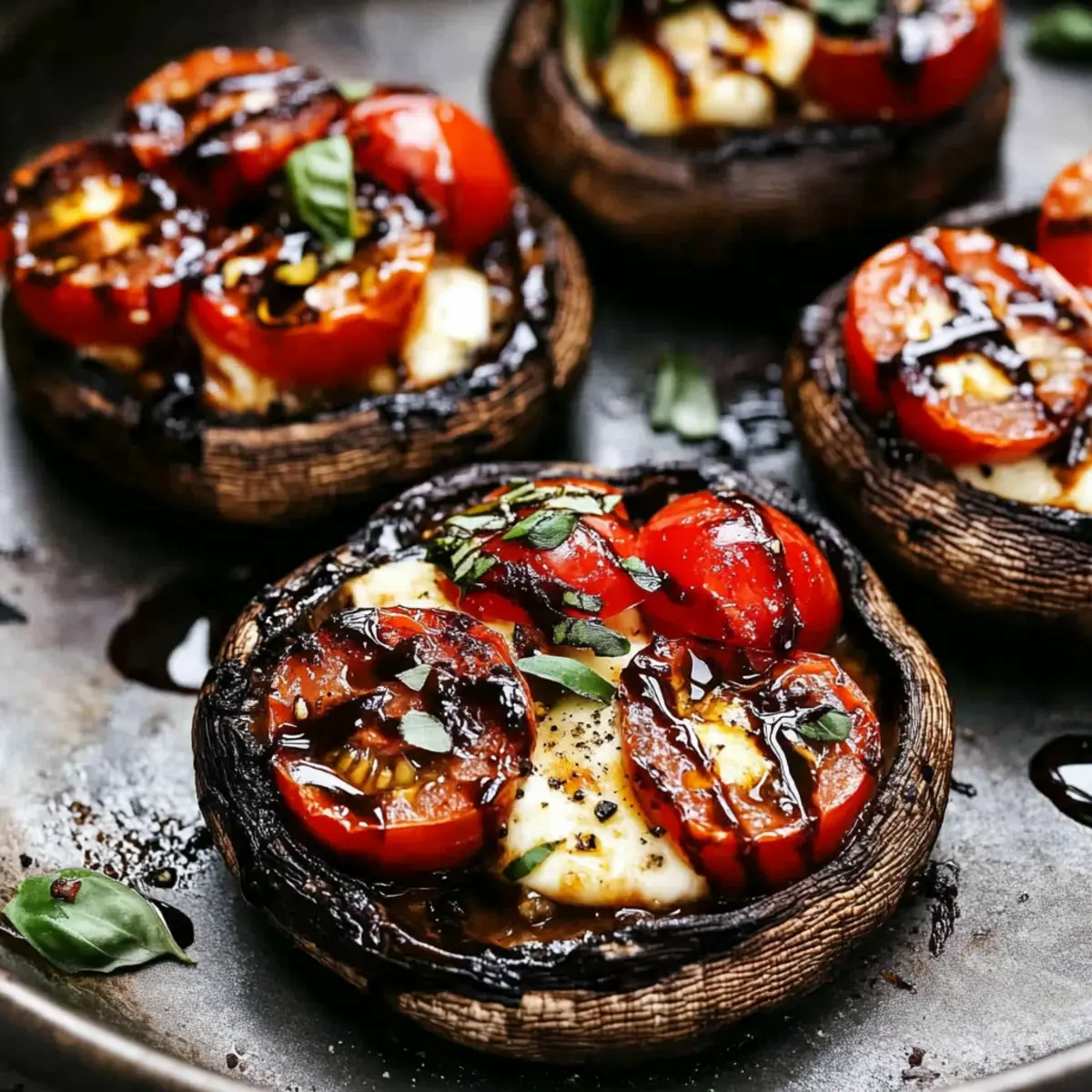Caprese Stuffed Portobellos for a Quick, Healthy Delight