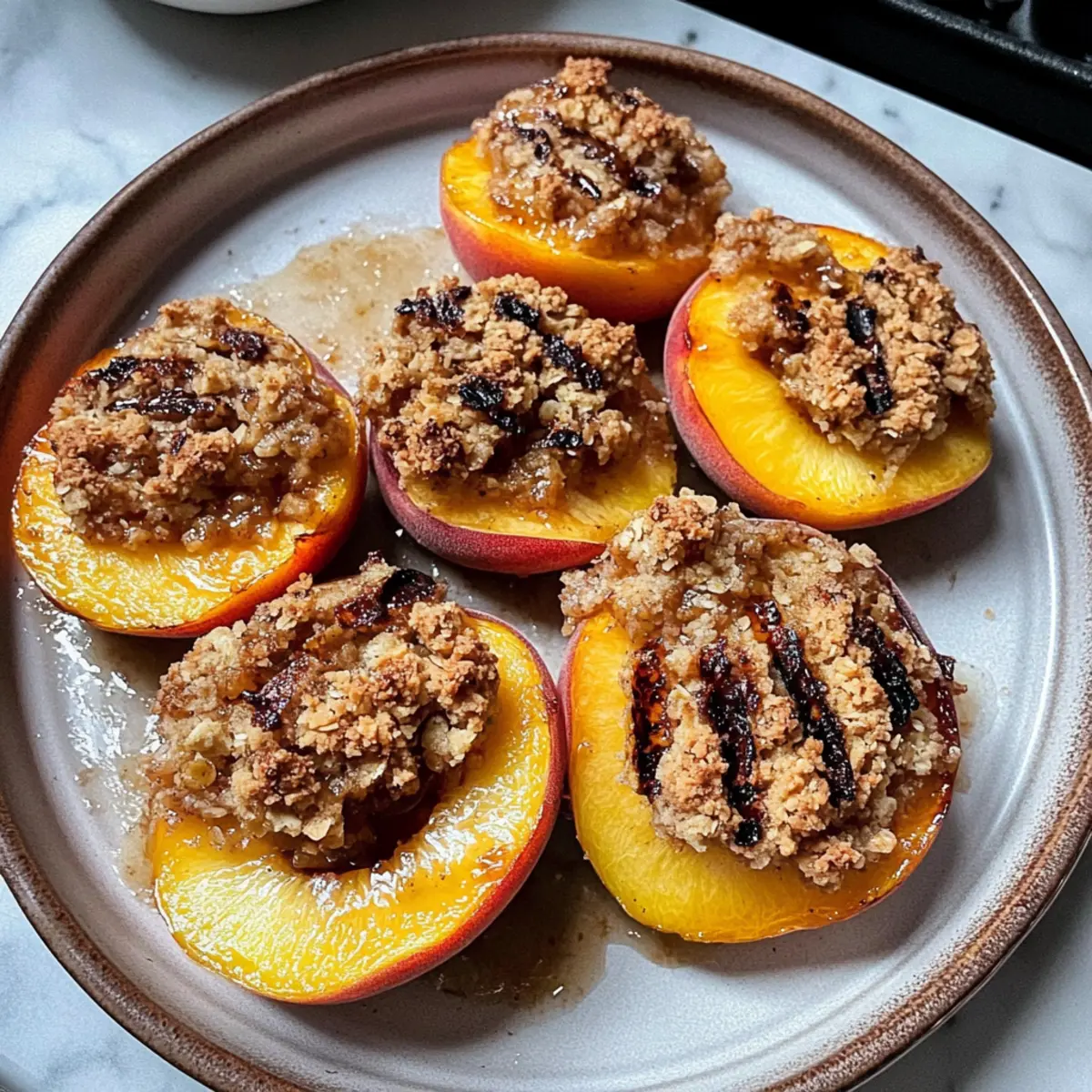 Grilled Peach Crumble: A Guilt-Free Summer Delight