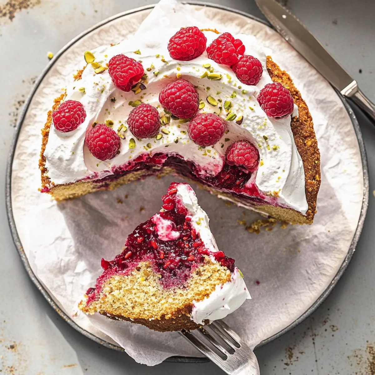 Raspberry Pistachio Olive Oil Cake: A Fruity, Nutty Delight
