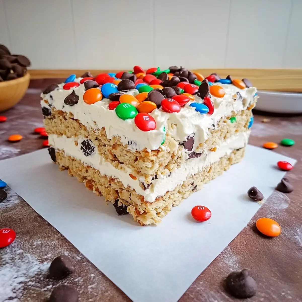 Irresistible Monster Cookie Icebox Cake You'll Want to Make!