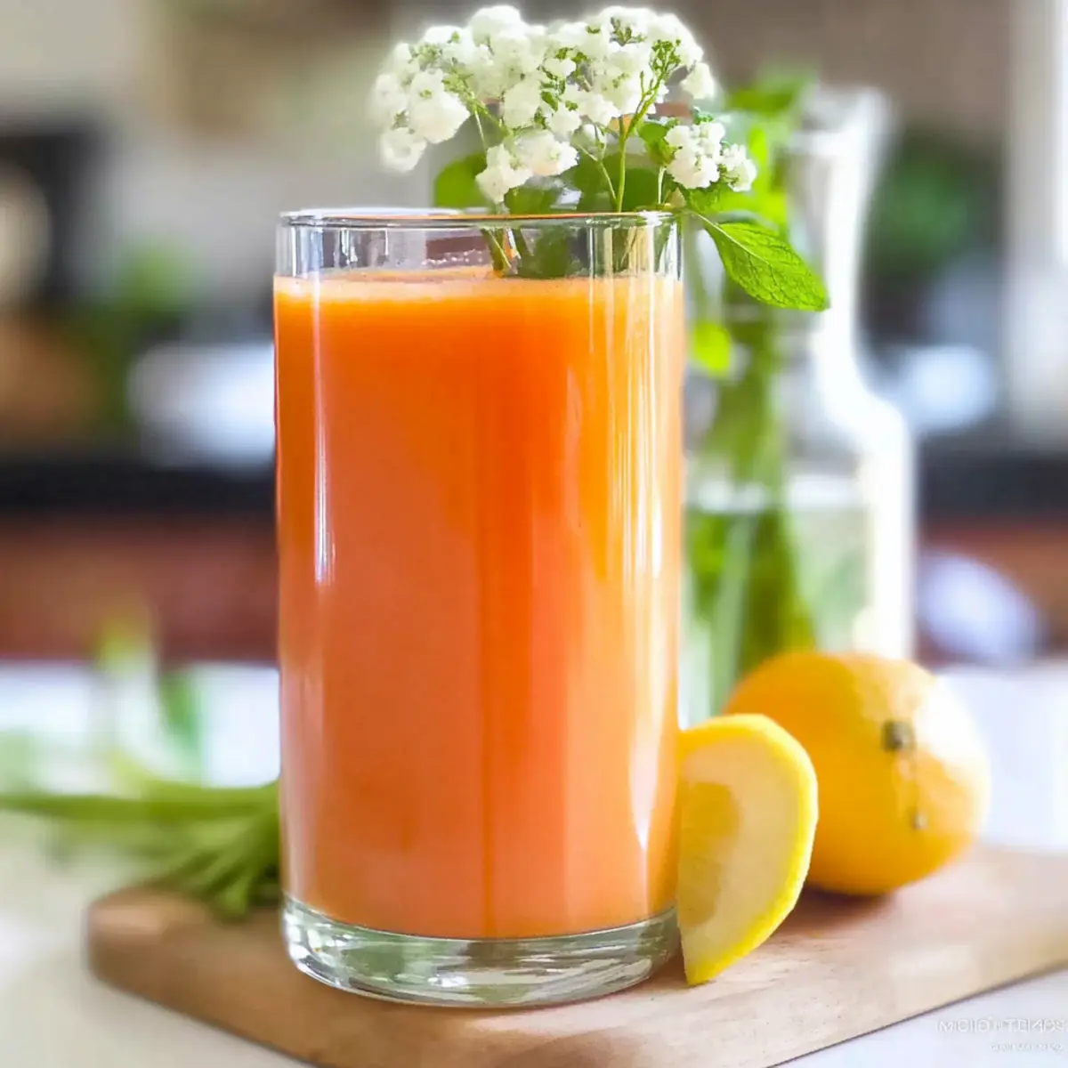 Revitalize Your Day with Tropical Carrot Juice Delight
