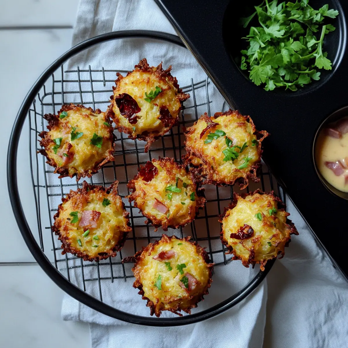 Savory Hashbrown Muffins with Ham for Easy Family Snacking