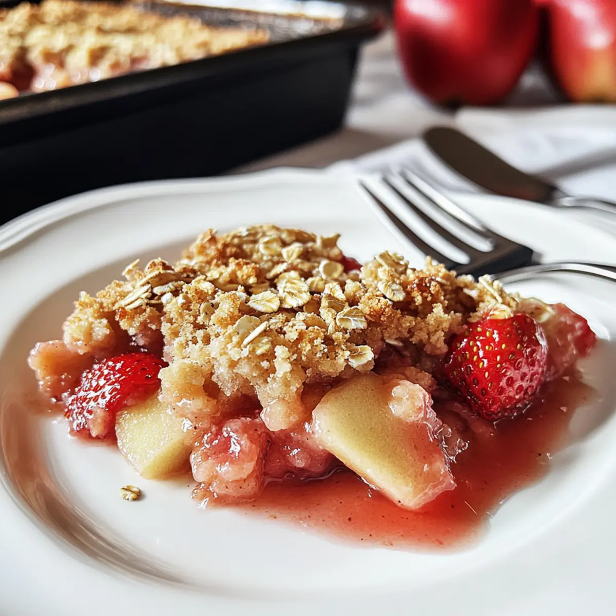 Delicious Strawberry Apple Crisp for Your Summer Cravings