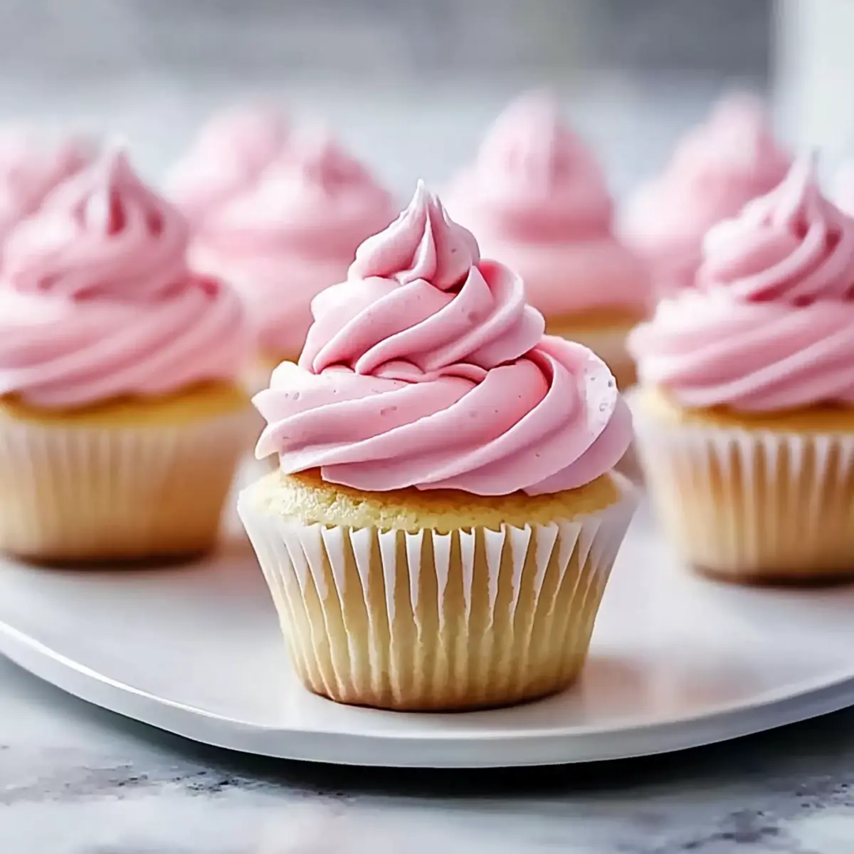 Irresistibly Fluffy Pink Buttercream Cupcakes for Joyful Celebrations