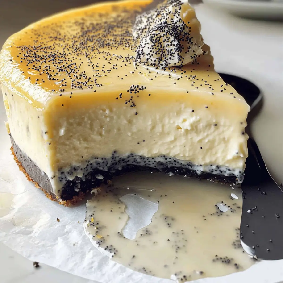 Lemon Cheesecake With Poppy Seed Crust for a Fresh Twist