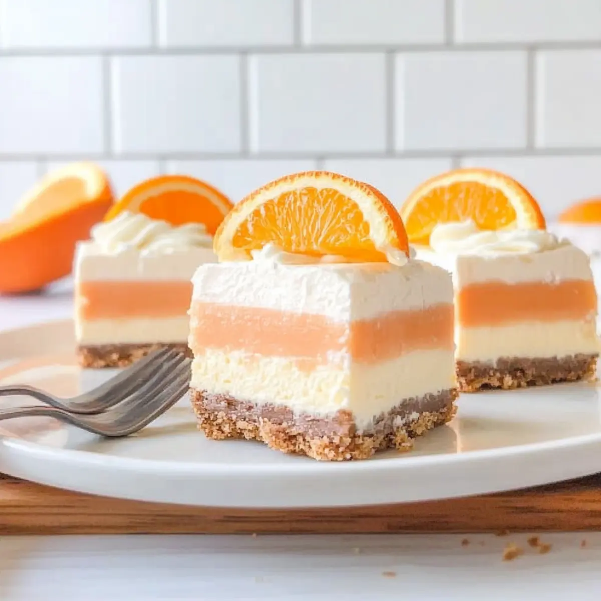 Orange Creamsicle Dream Bars: No-Bake Summer Delight