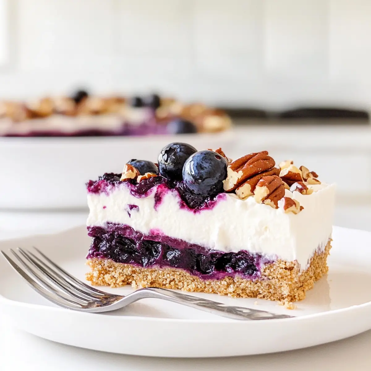 Blueberry Delight: No-Bake Creamy Bliss for Summer Gatherings