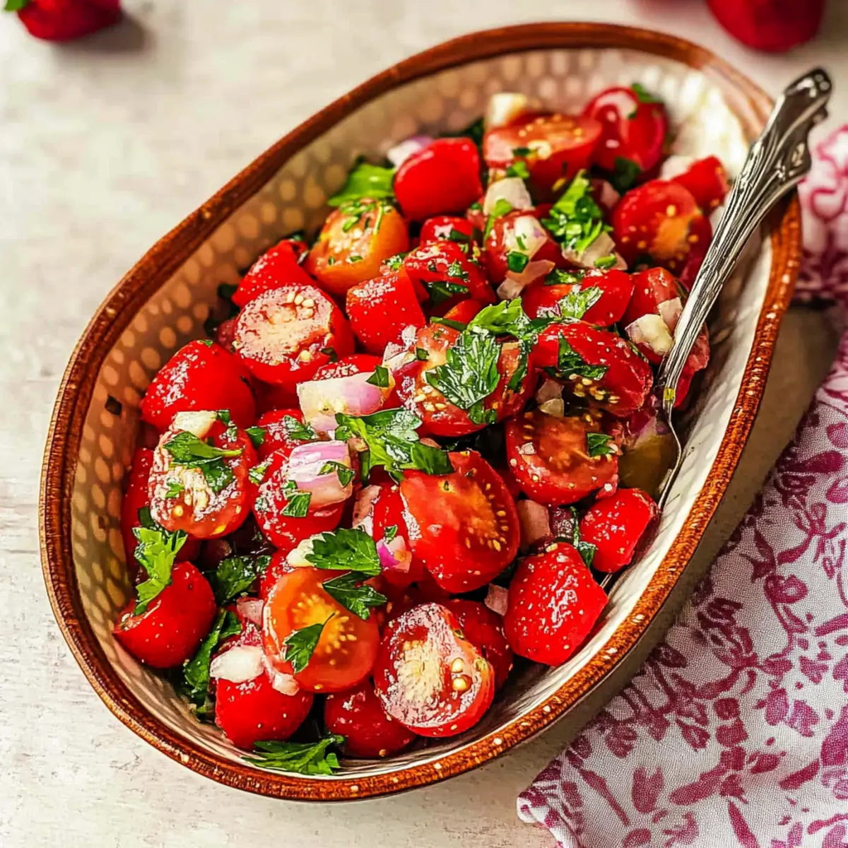 Vibrant Strawberry Tomato Salad for Effortless Summer Bliss