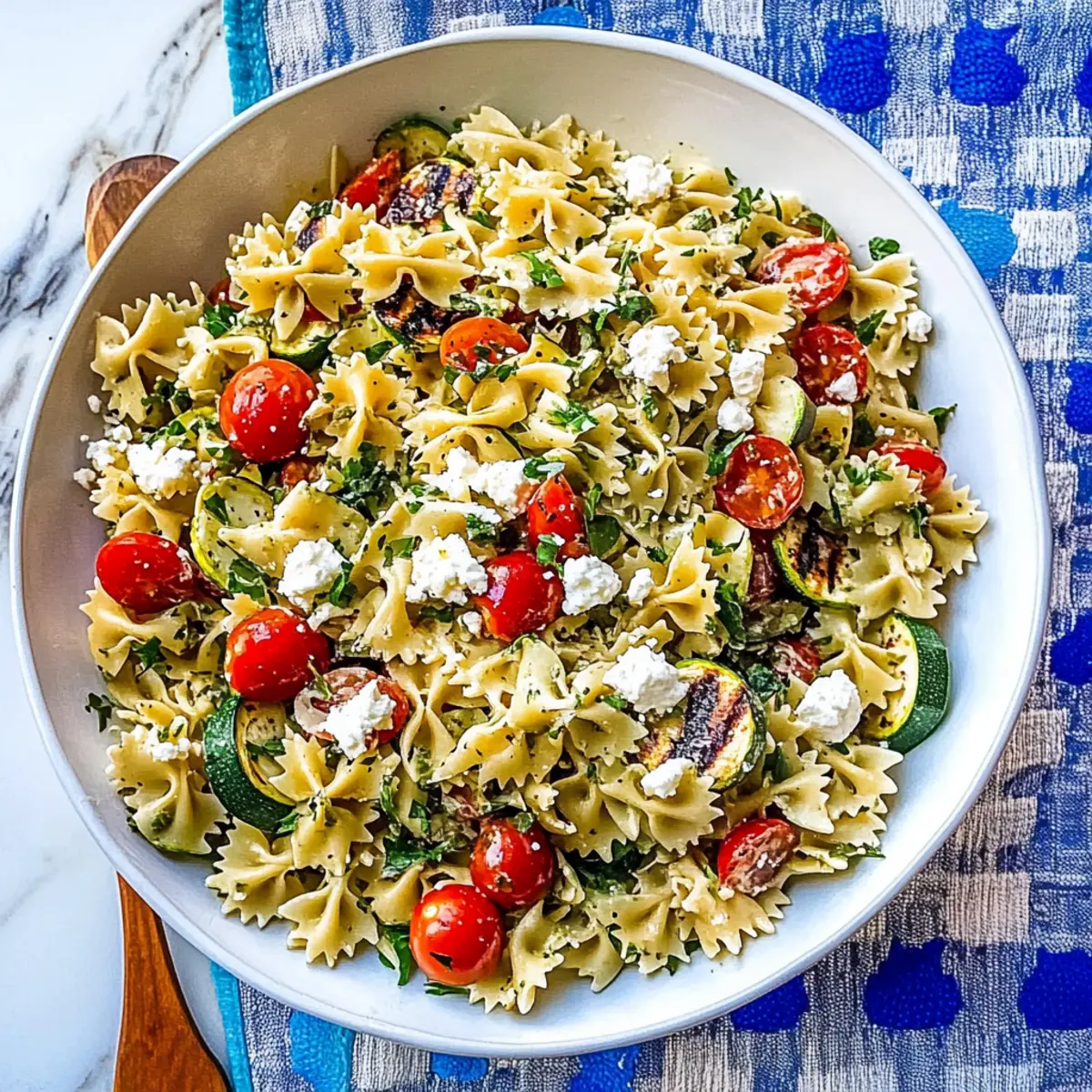 Bright and Flavorful Summer Vegetable Pasta Salad Delight