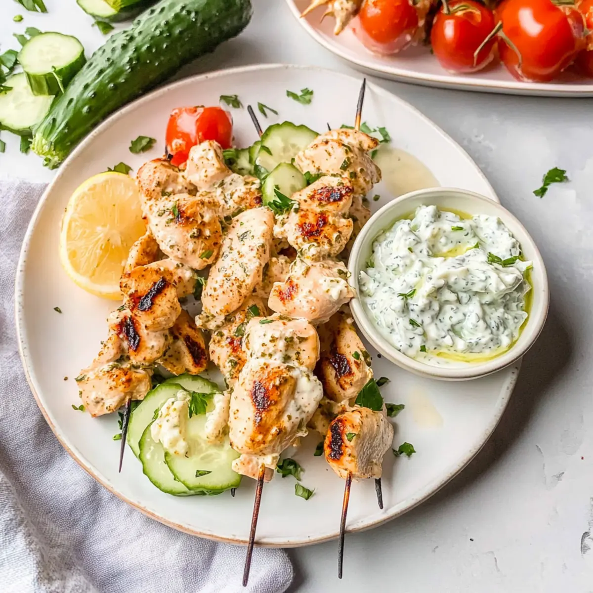 Savory Greek Chicken Skewers: Quick, Healthy Delight!