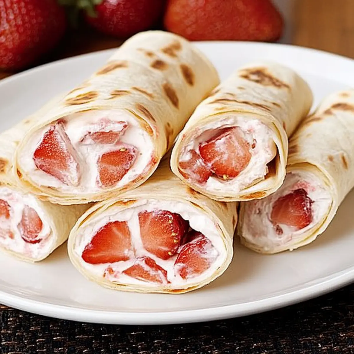 Strawberries and Cream Cheese Wheels: A Sweet No-Bake Delight