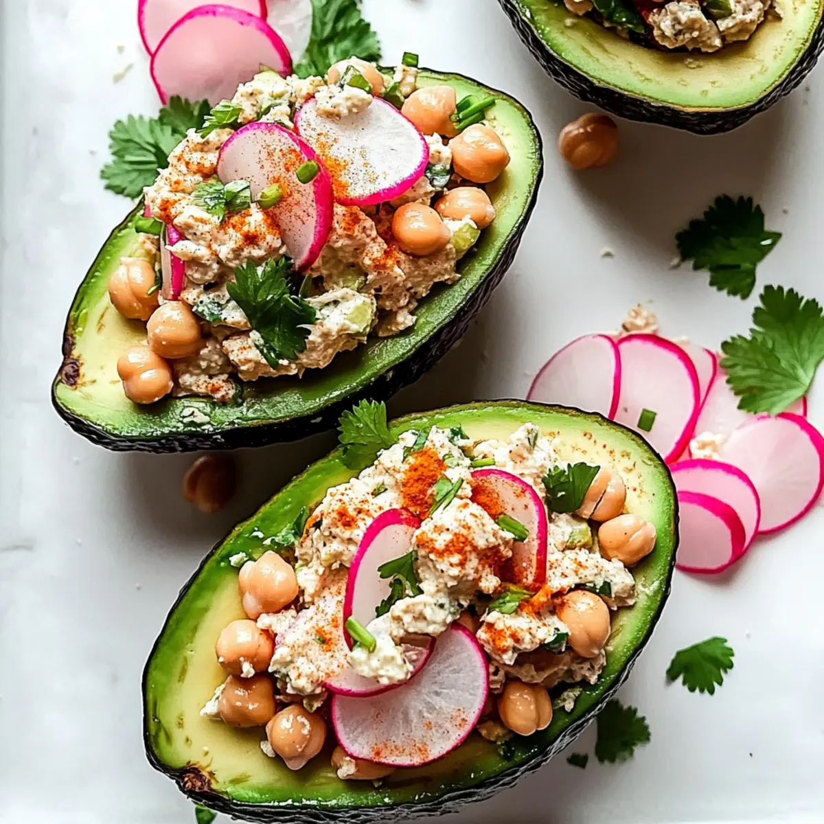 Tuna Salad Stuffed Avocado for a Creamy, Guilt-Free Delight