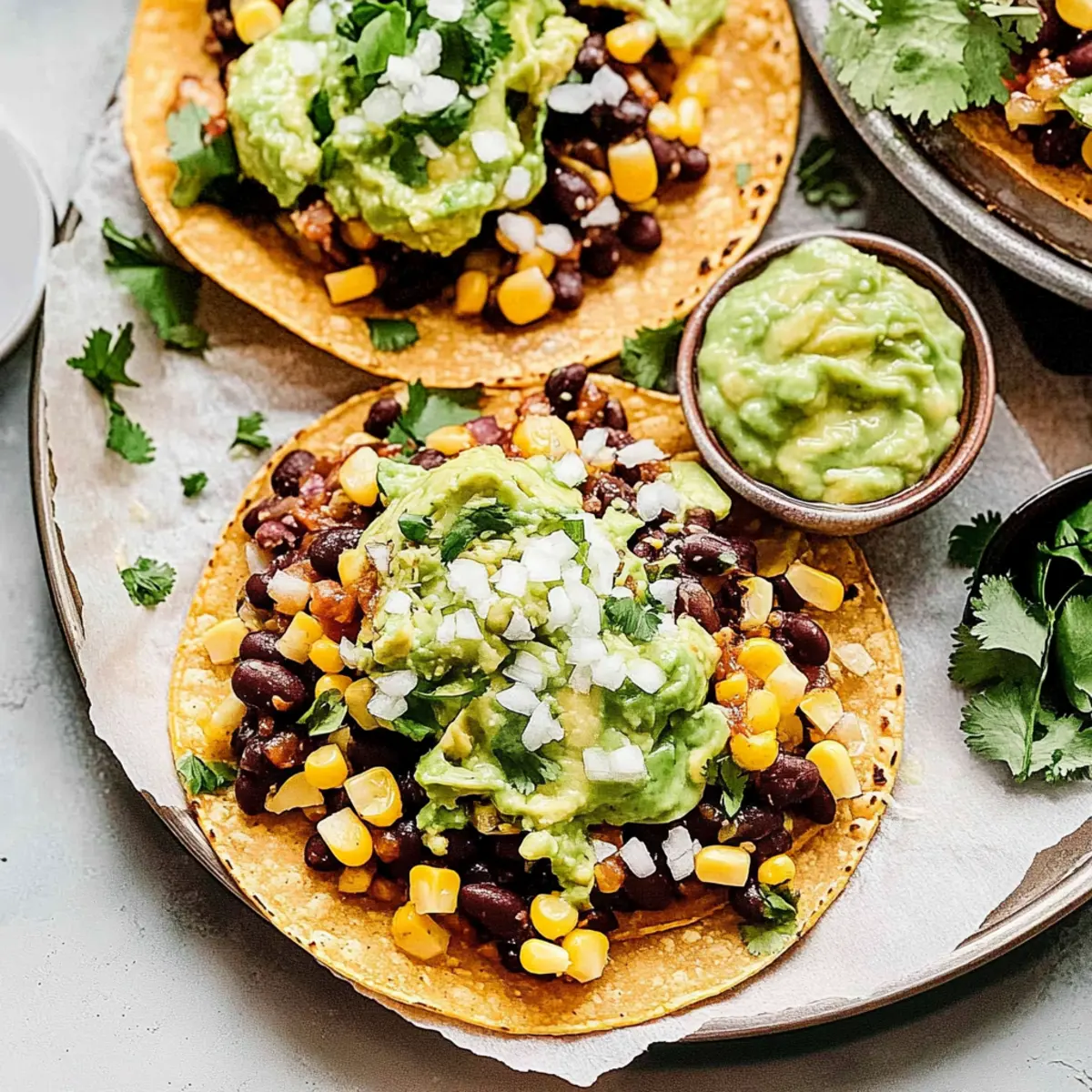 Delicious Black Bean Tostadas with Avocado Crema in 30 Minutes