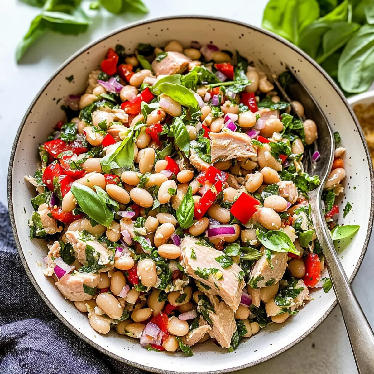 Tuna White Bean Salad: Quick, Fresh, and Flavor-Packed!