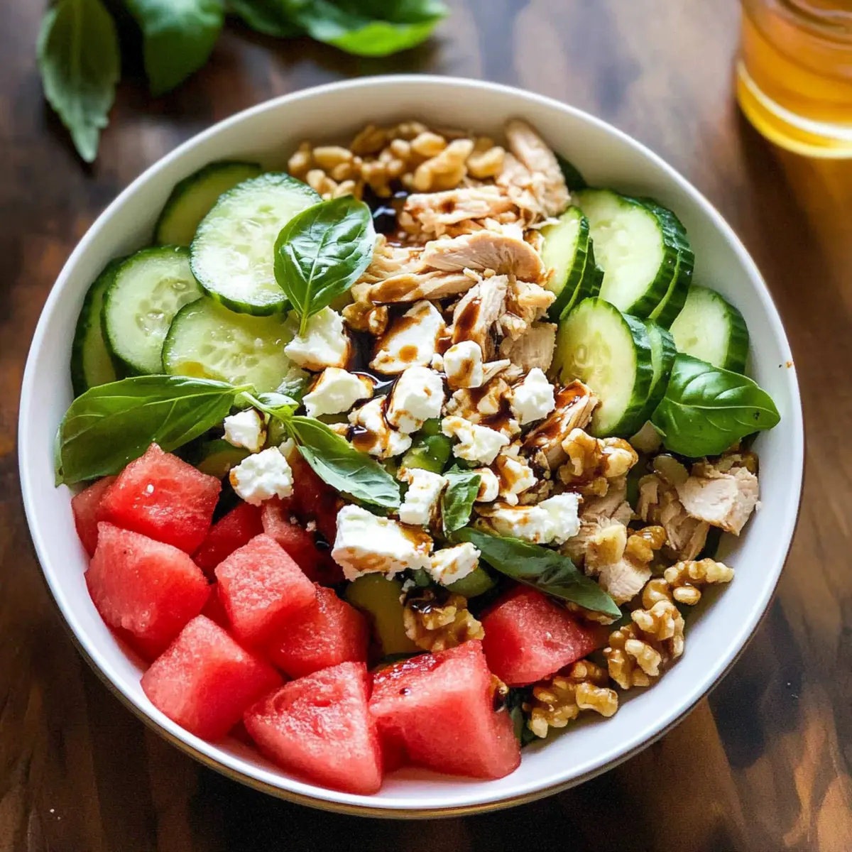 Watermelon Feta Chicken Salad: A Light Summer Delight