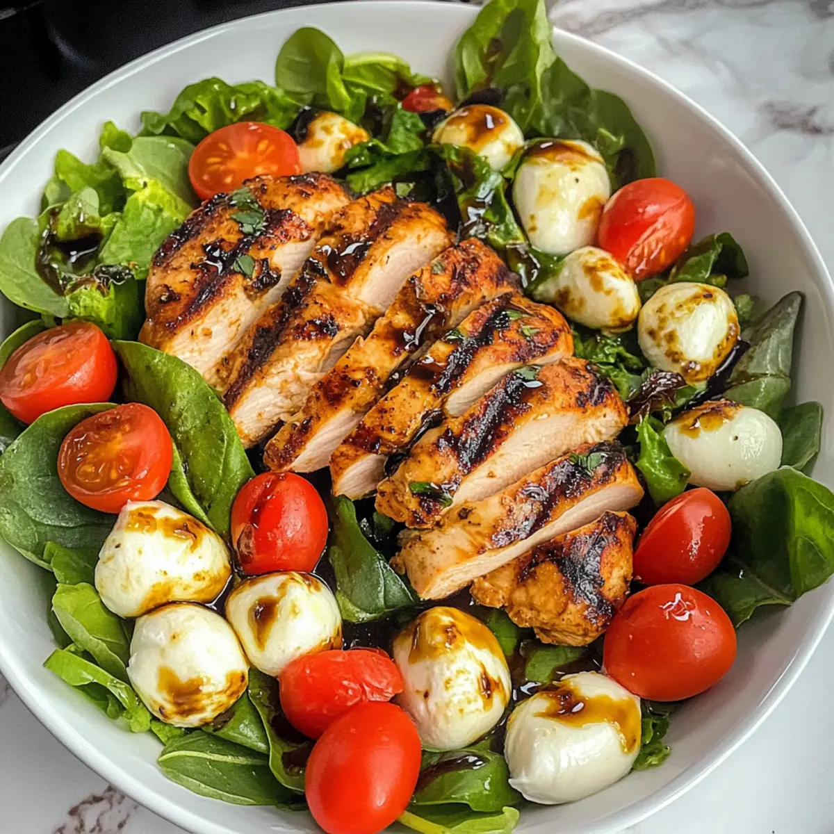 Balsamic Chicken Caprese Salad: A Refreshing Summer Treat