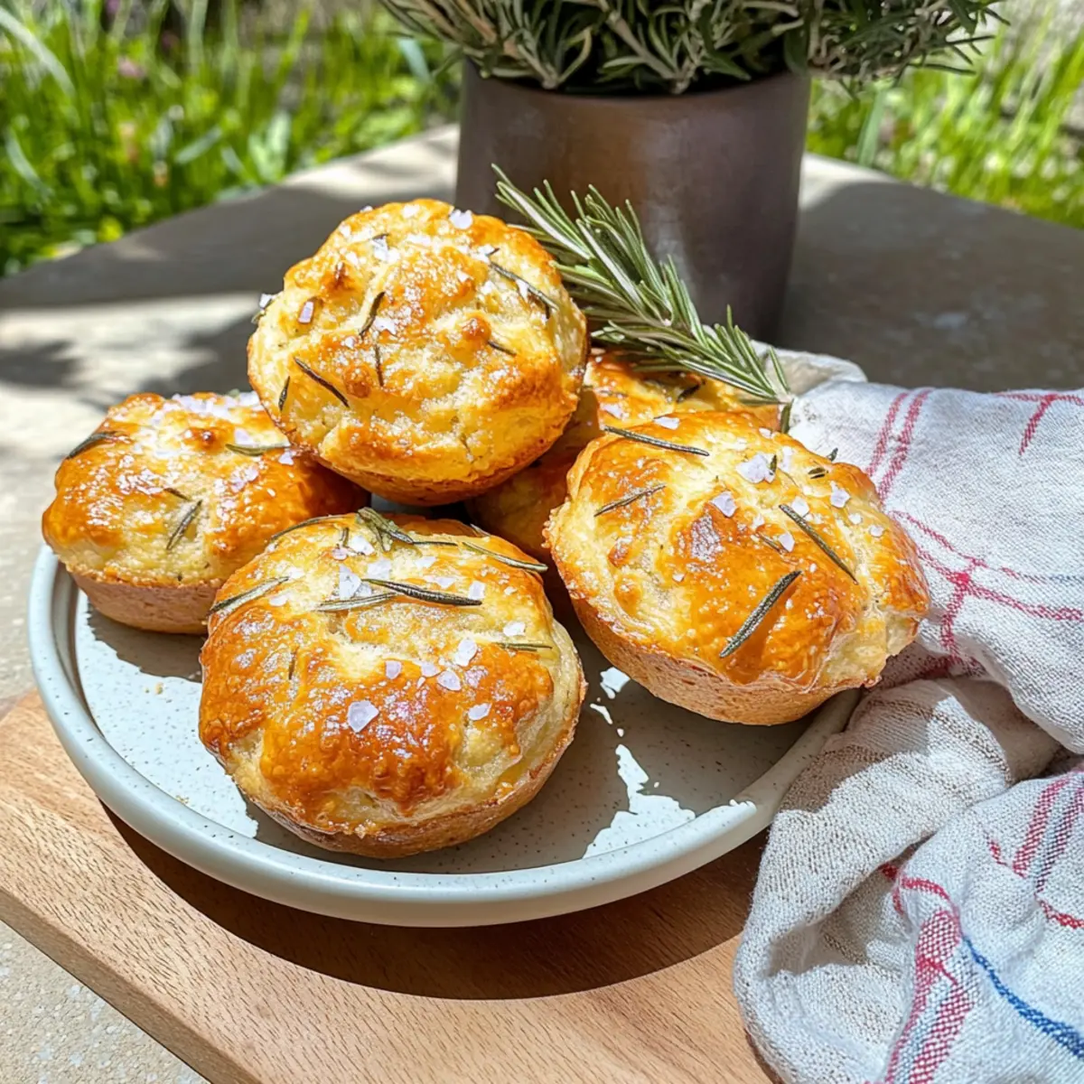 Rosemary Sourdough Focaccia Muffins for a Cozy Morning Treat