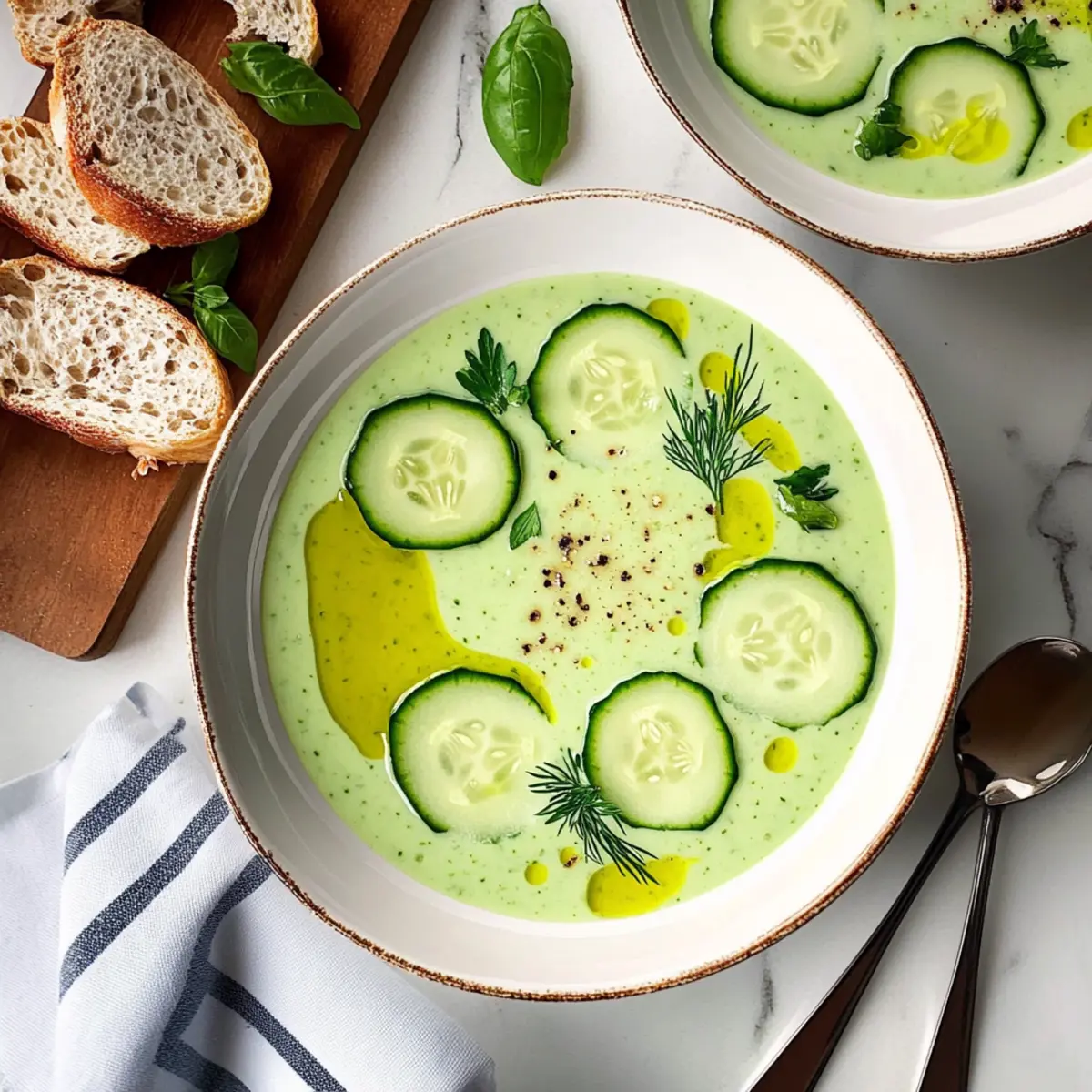 Creamy Cold Cucumber Soup for the Ultimate Summer Refreshment