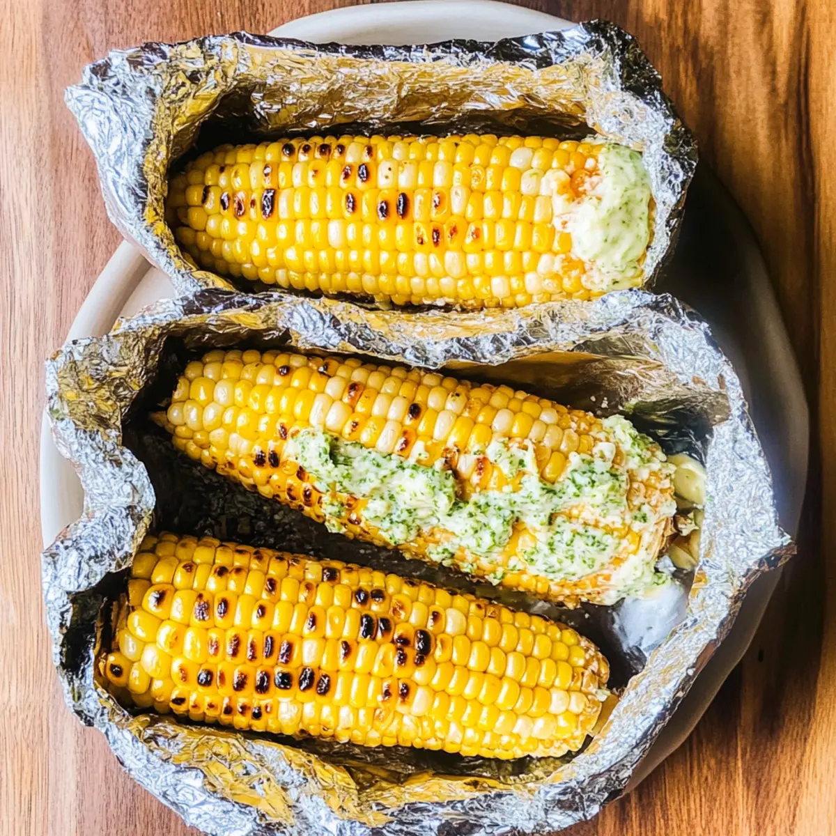 Grilled Corn on the Cob with Zesty Cilantro-Lime Butter