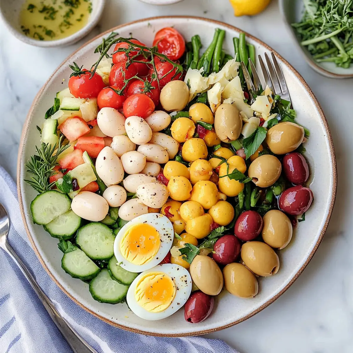 Vibrant Nicoise Salad with Creamy White Beans Delight