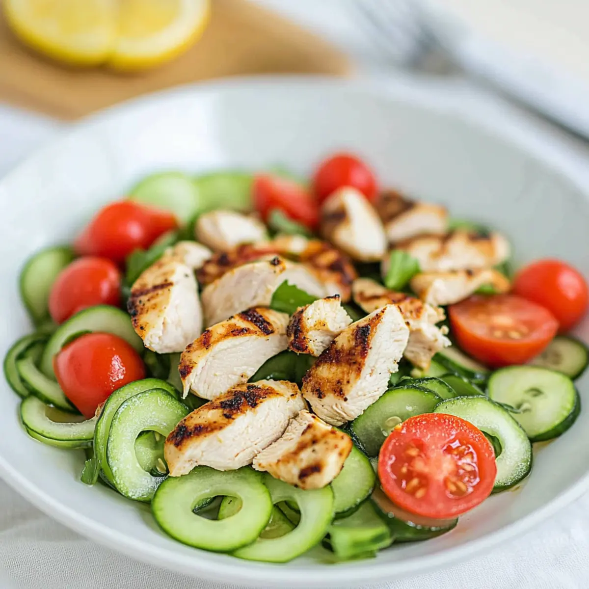 Delightful Chicken Tomato Cucumber Salad for Summer Refreshment