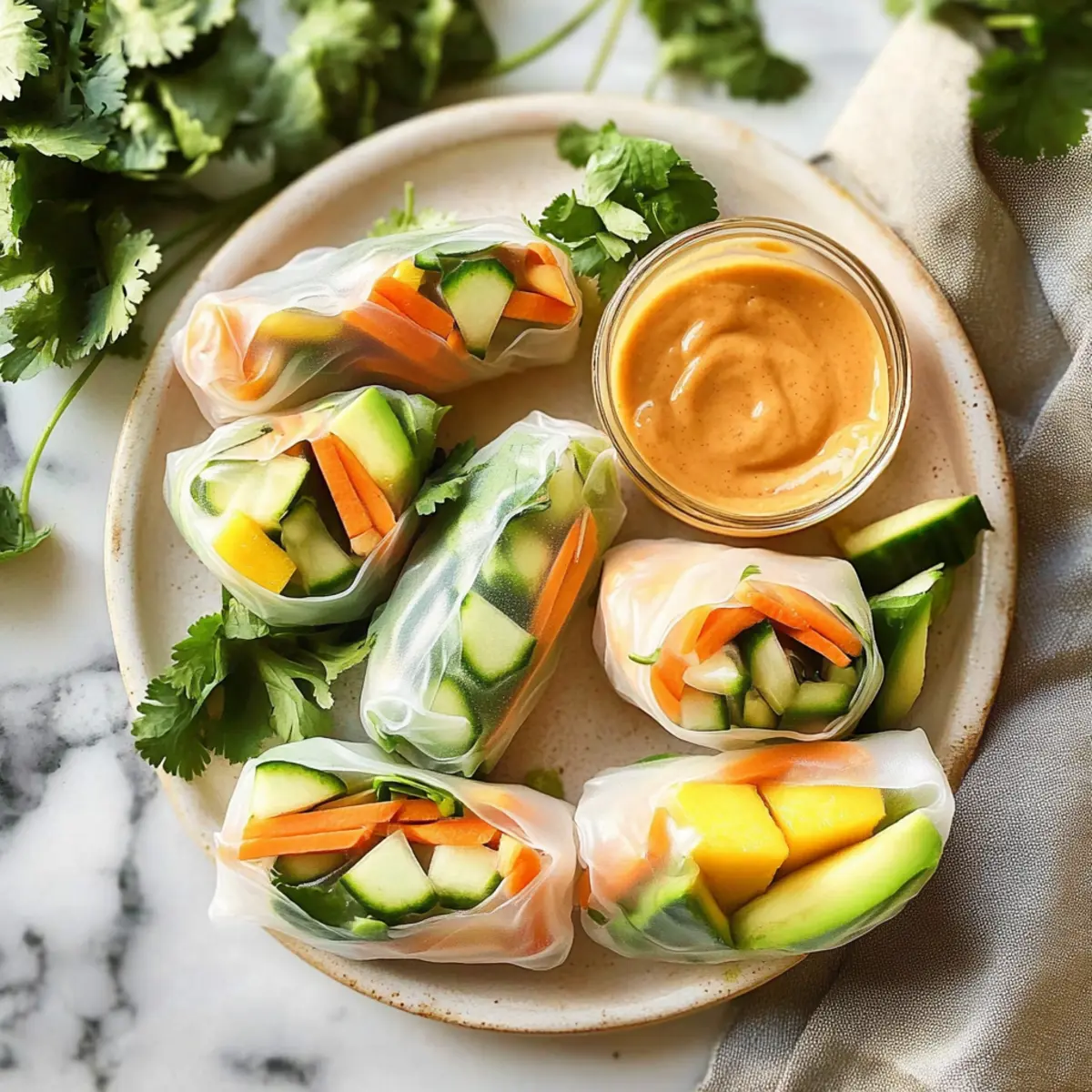 Delicious Fresh Spring Rolls Bursting with Flavor and Freshness