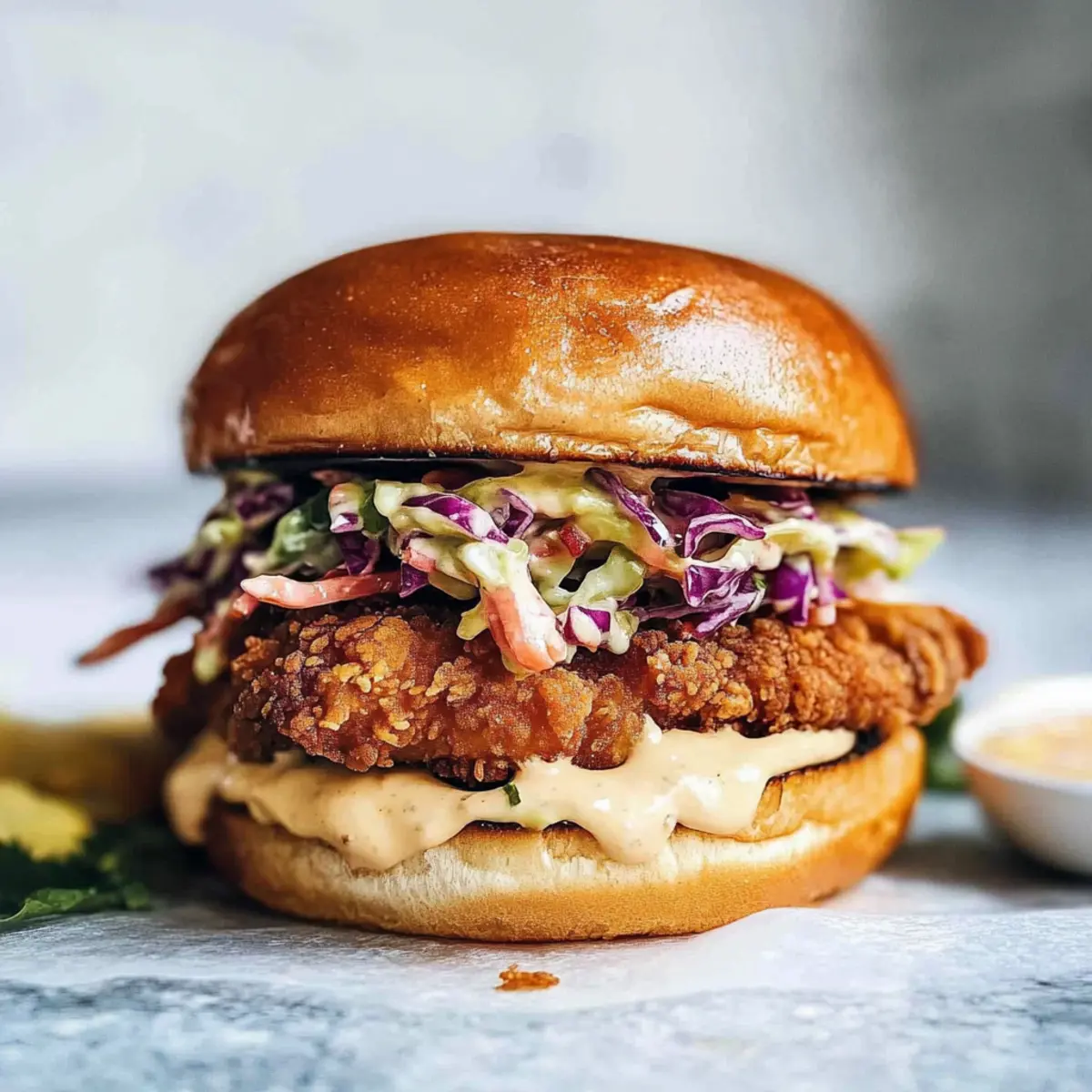 Summertime Fried Chicken Sandwiches with Tangy Crunch
