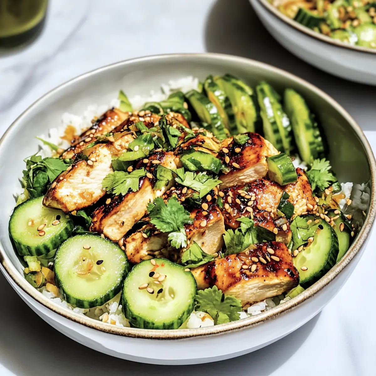 Elevate Dinner with Sesame Chicken Bowls and Cucumber Salad
