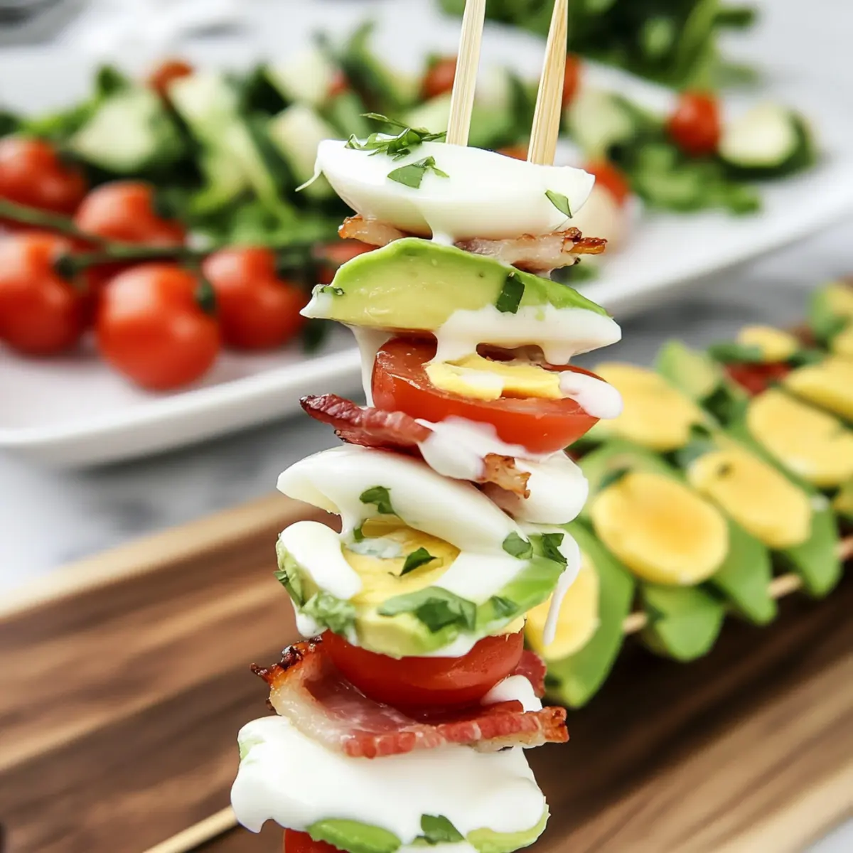 Cobb Salad Skewers: A Fun, Flavorful Appetizer Delight