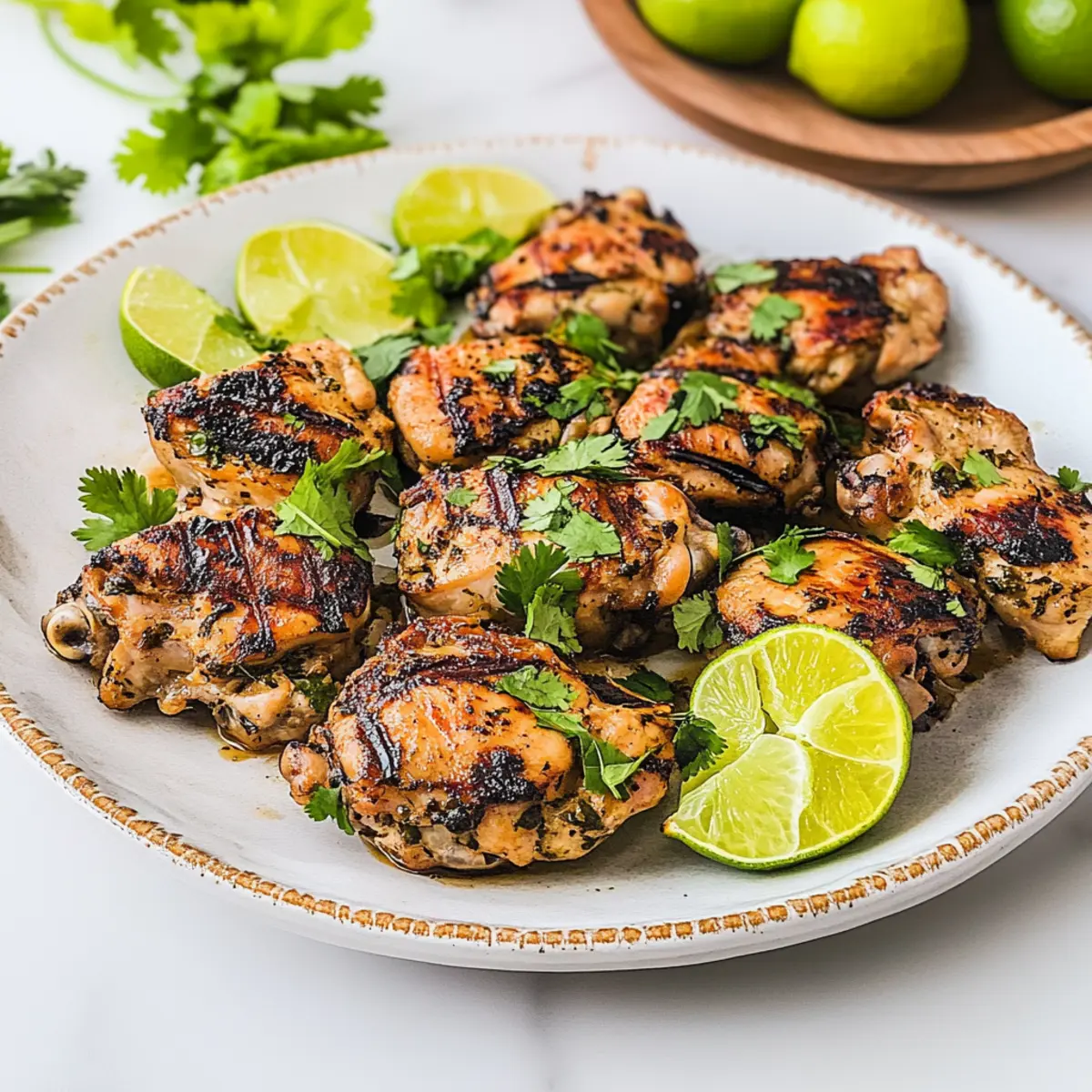 Cilantro and Lime Grilled Chicken Thighs for Summer Bliss