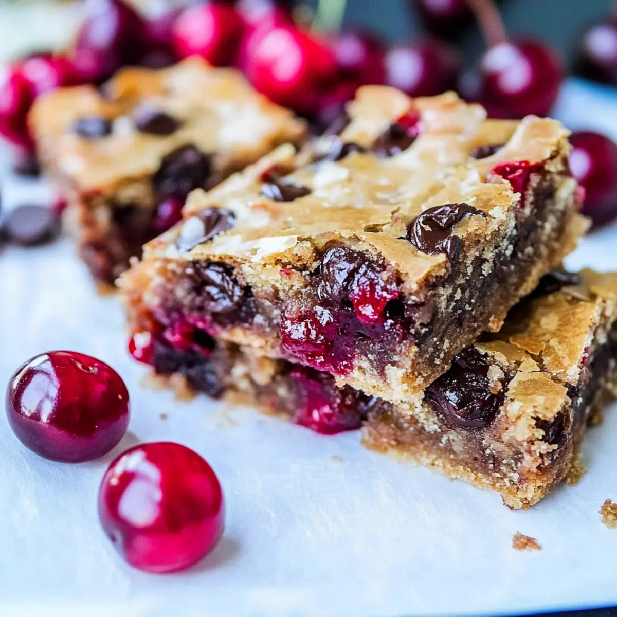 Chocolate Chip Cherry Bars That Are Irresistibly Chewy