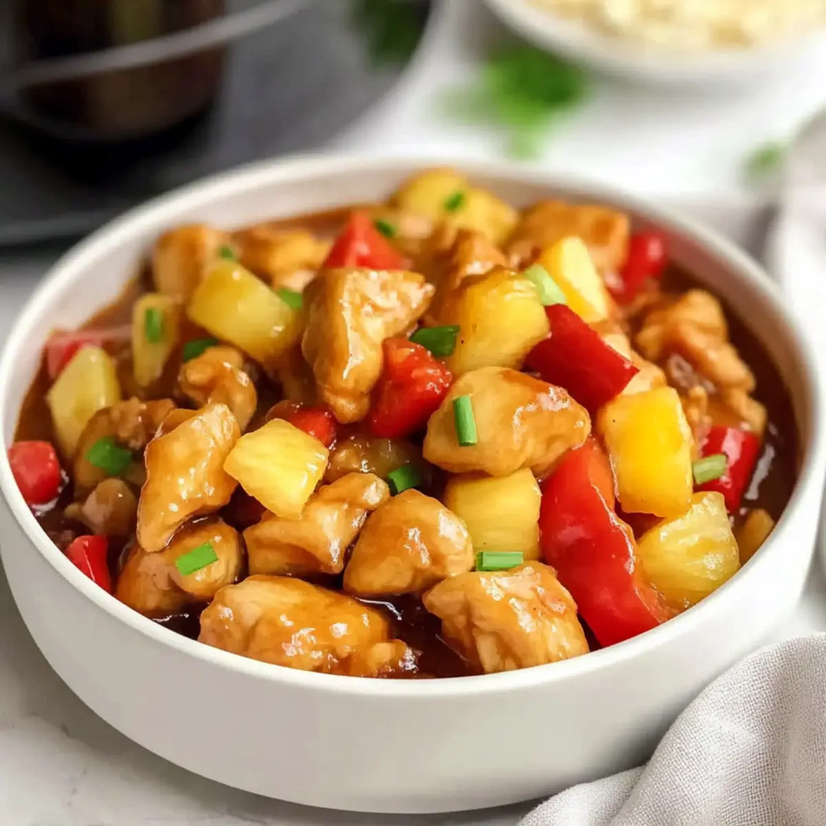 Quick & Easy Air Fryer Sweet and Sour Chicken Delight