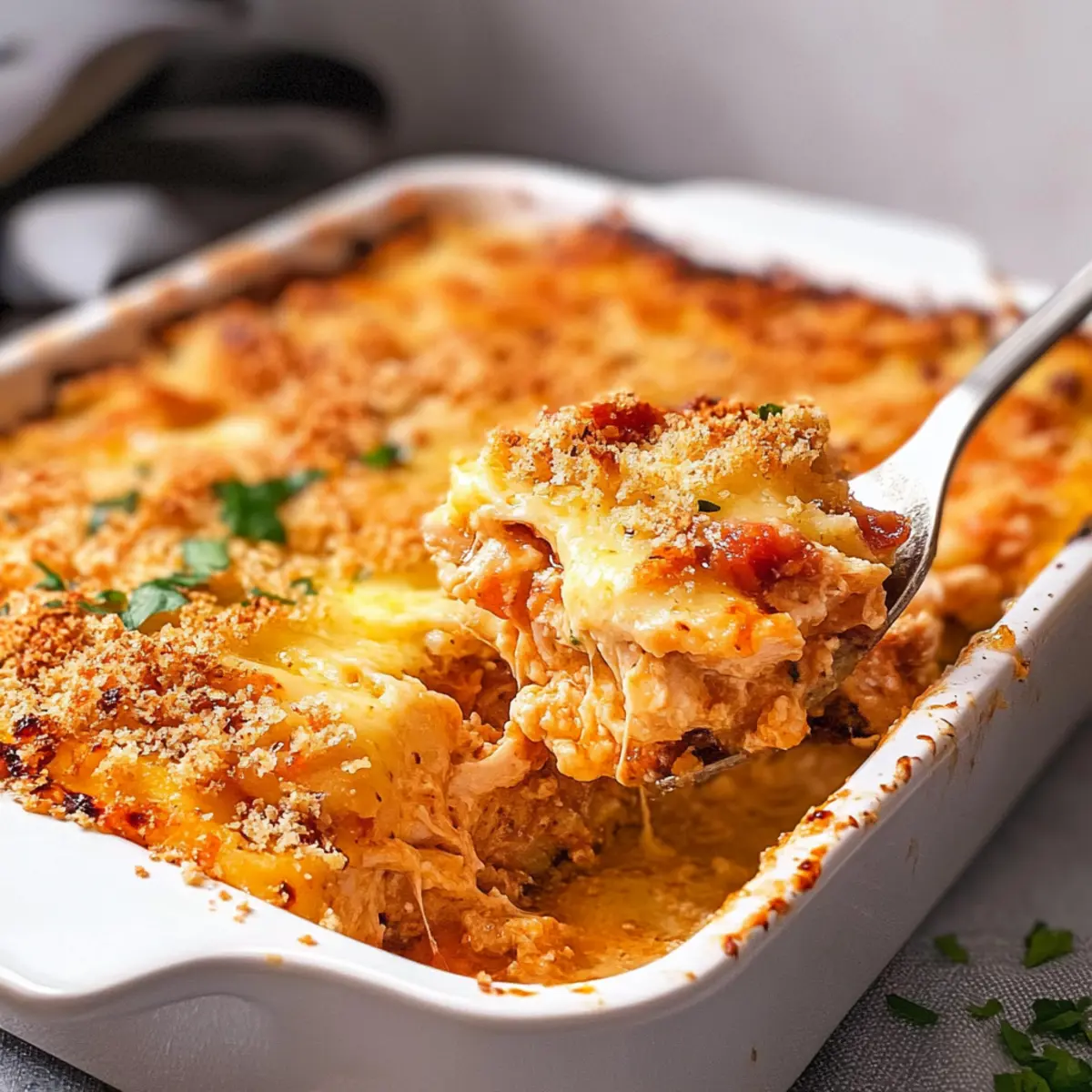 Creamy Chicken Parmesan Casserole for Comforting Family Dinners
