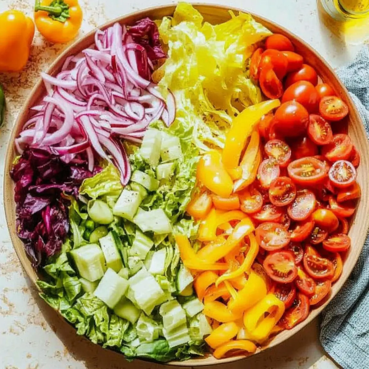 Delicious Arranged Vegetable Salad That Dazzles the Table