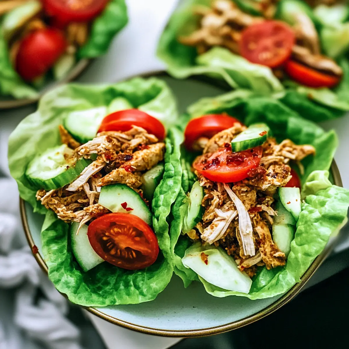 Chicken Shawarma Lettuce Cups: A Flavor-Packed Delight!