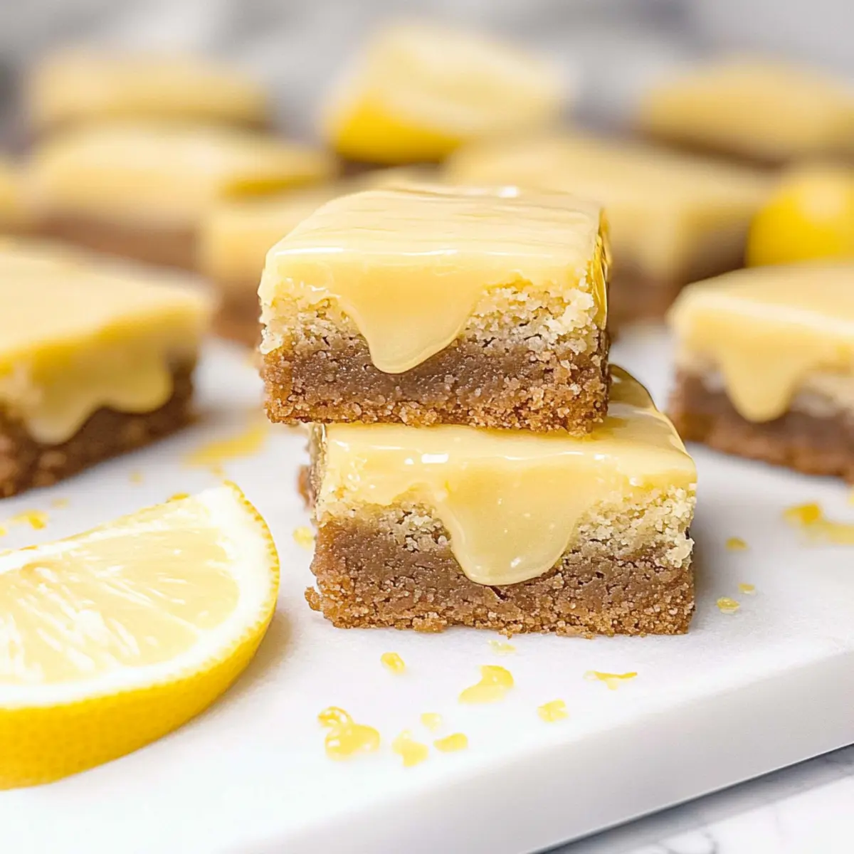 Lemon Brownies: Gooey Bliss with a Zesty Twist