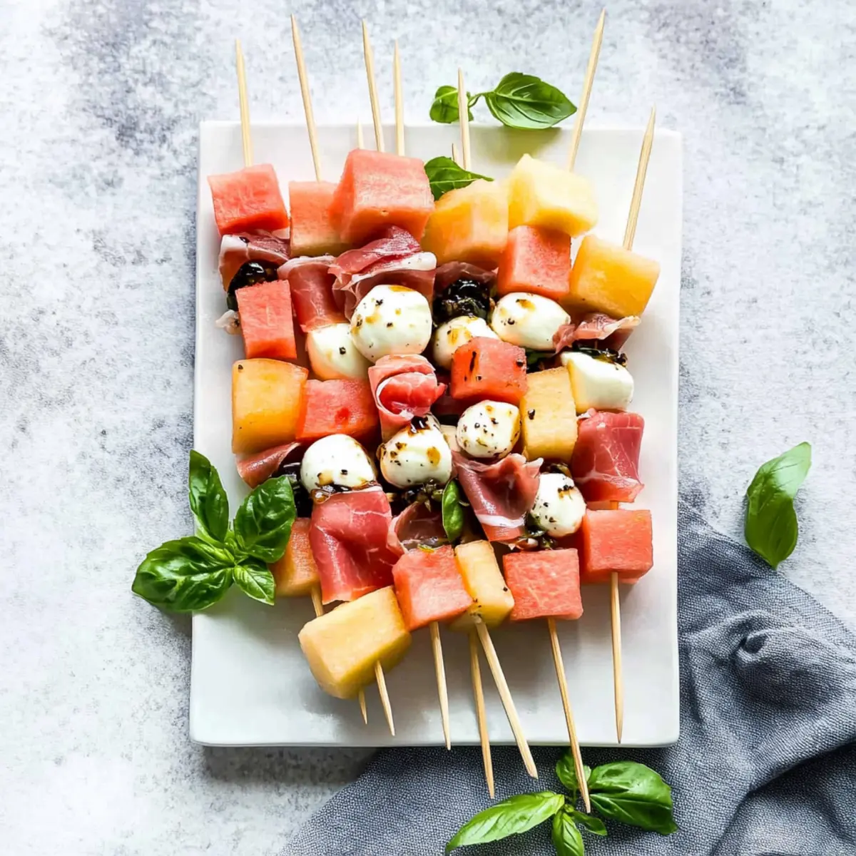 Refreshing Watermelon Skewers With Prosciutto for Summer Fun