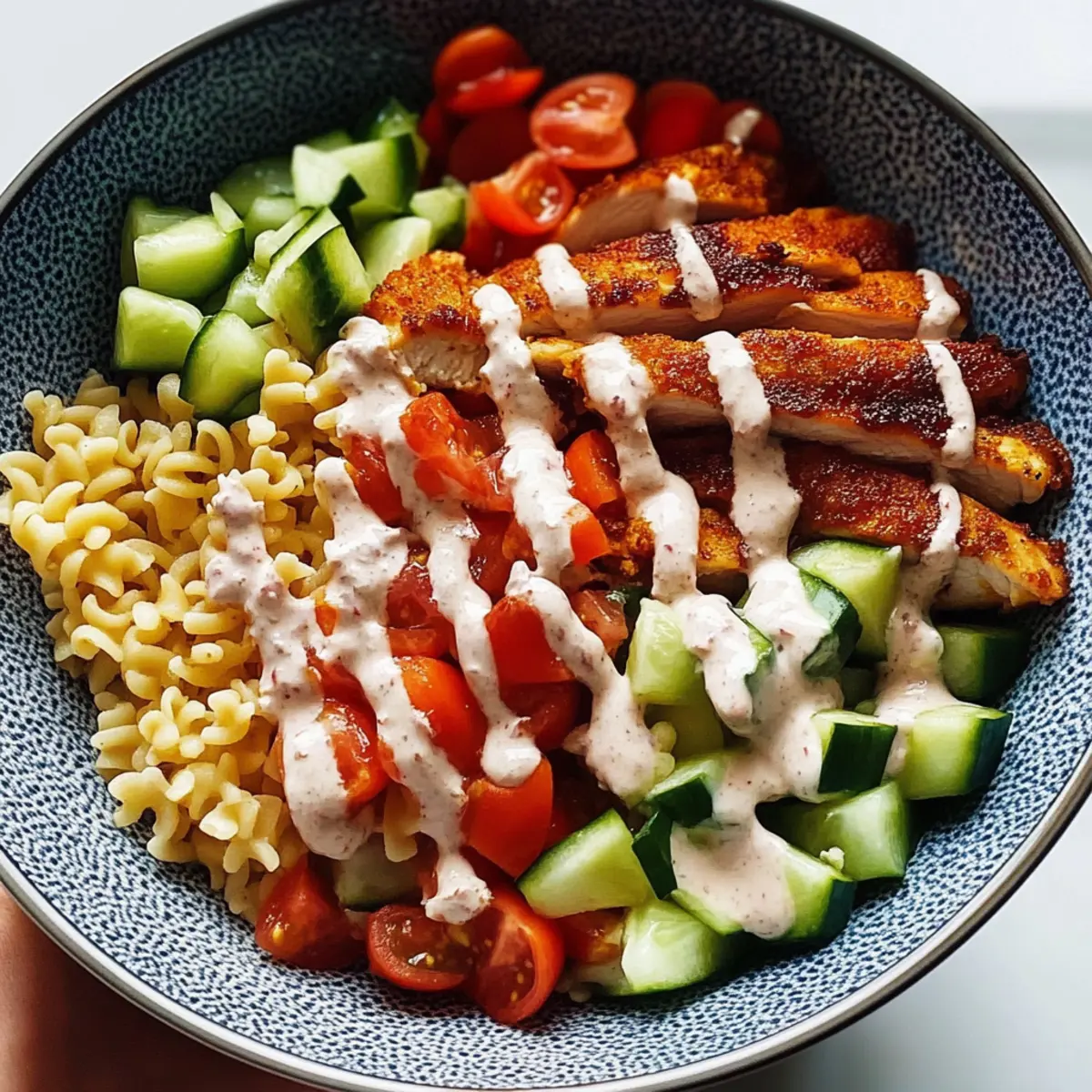 Delicious Banza Chicken Bowls with Spicy Calabrian Chili Sauce