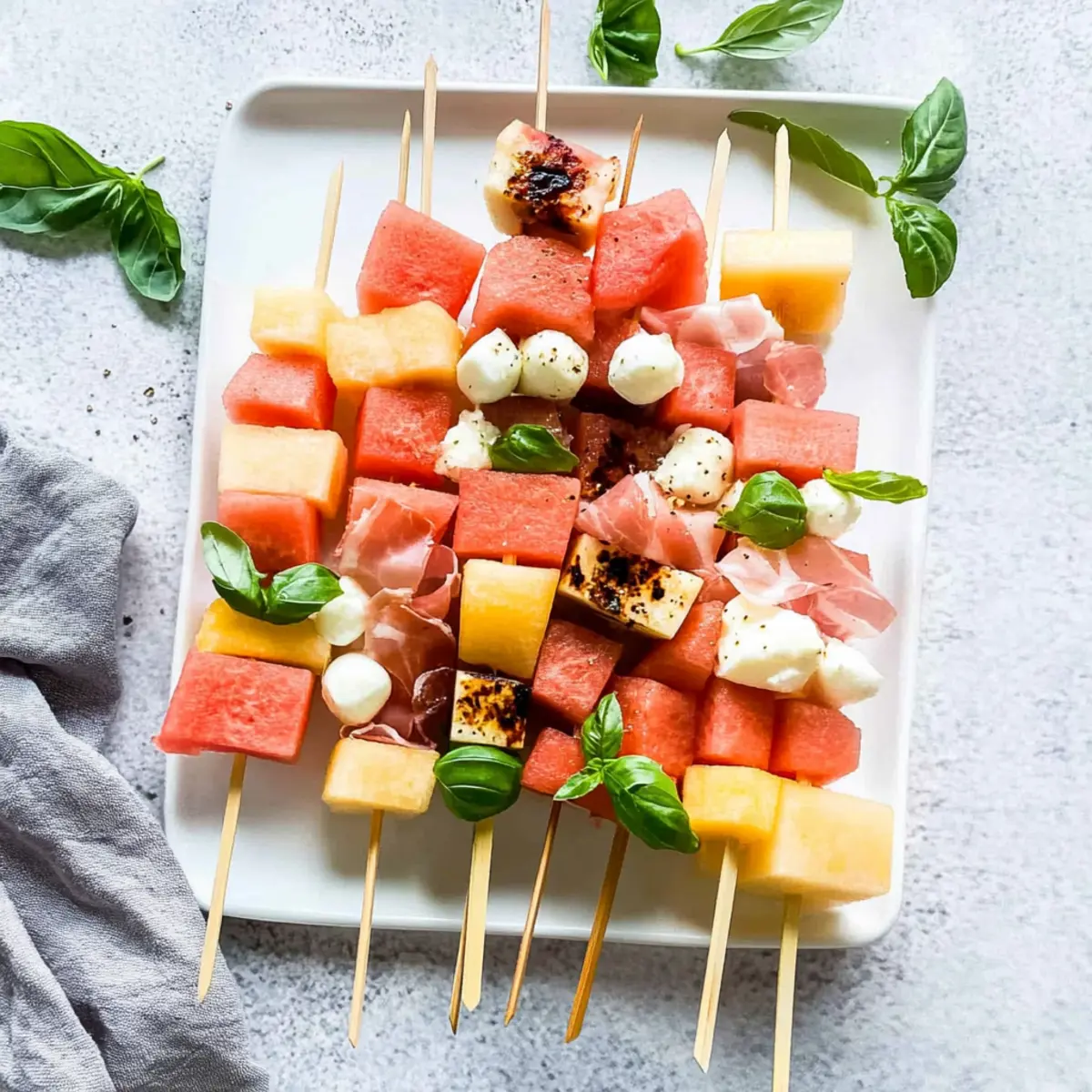 Savory Watermelon Skewers With Prosciutto for Summer Fun