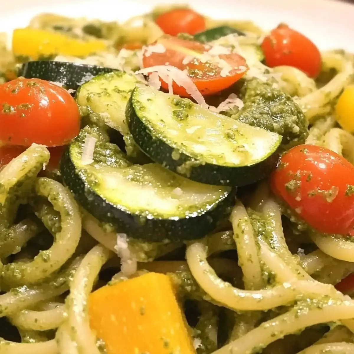Delicious Pesto Pasta with Summer Vegetables You’ll Love