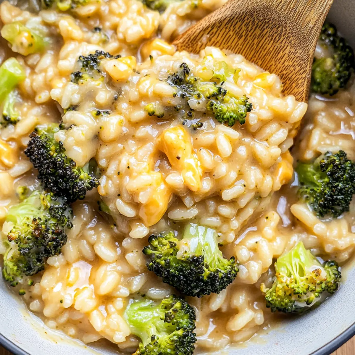 Delicious Roasted Broccoli and Cheddar Risotto for Two