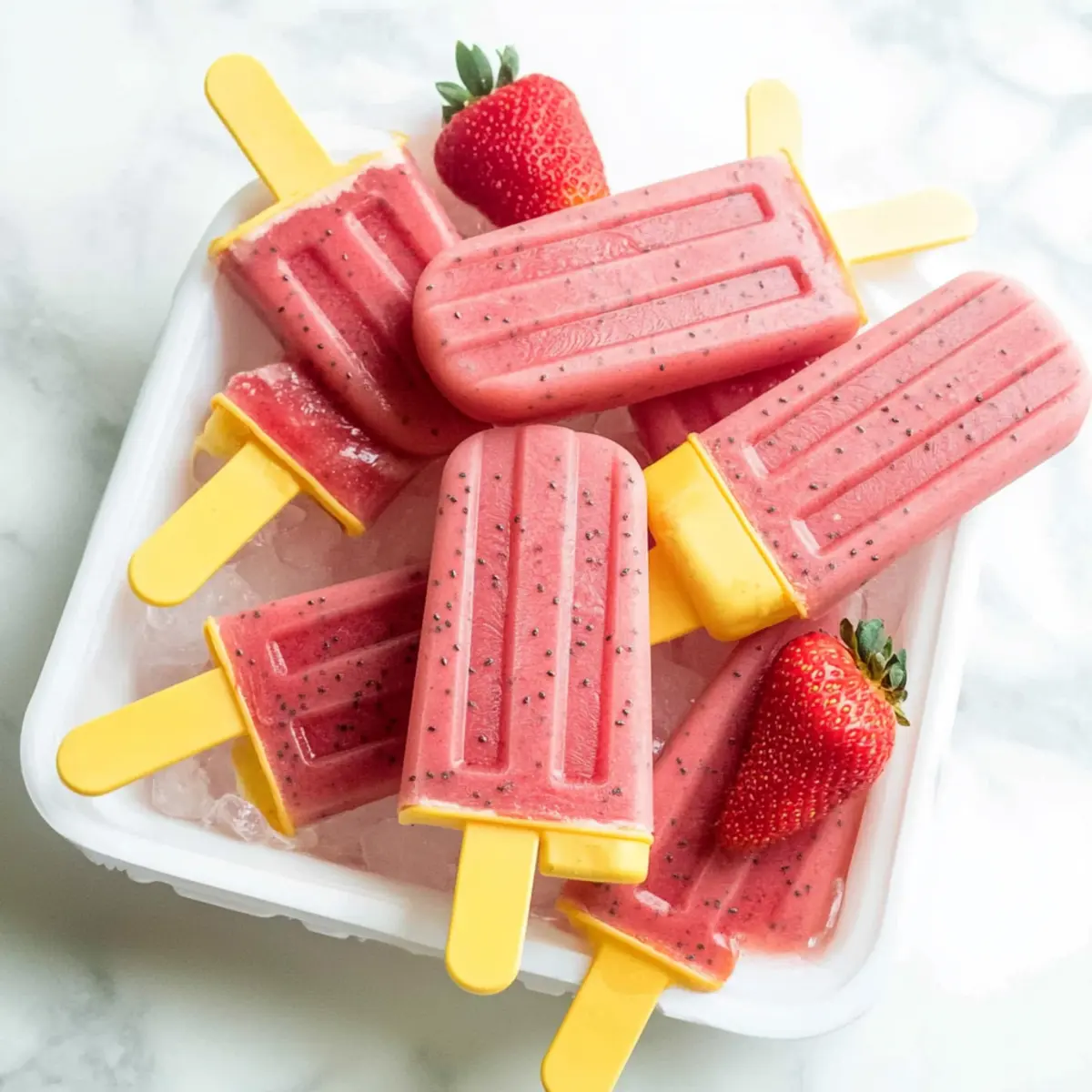 Refreshing Strawberry Chia Seed Popsicles for Healthy Summer Fun