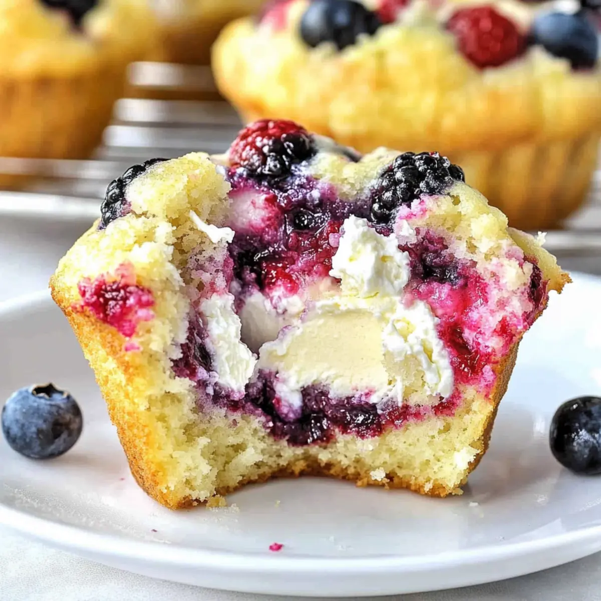 Berry Cream Cheese Muffins That Burst with Flavor and Joy