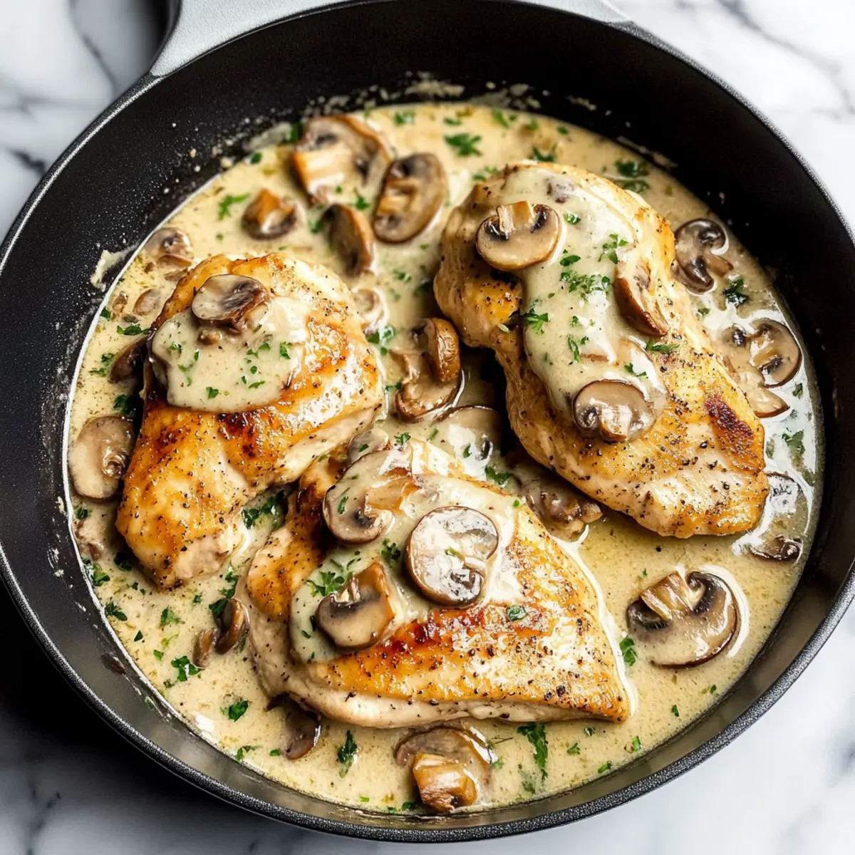 Creamy White Wine Mushroom Chicken in Just 30 Minutes