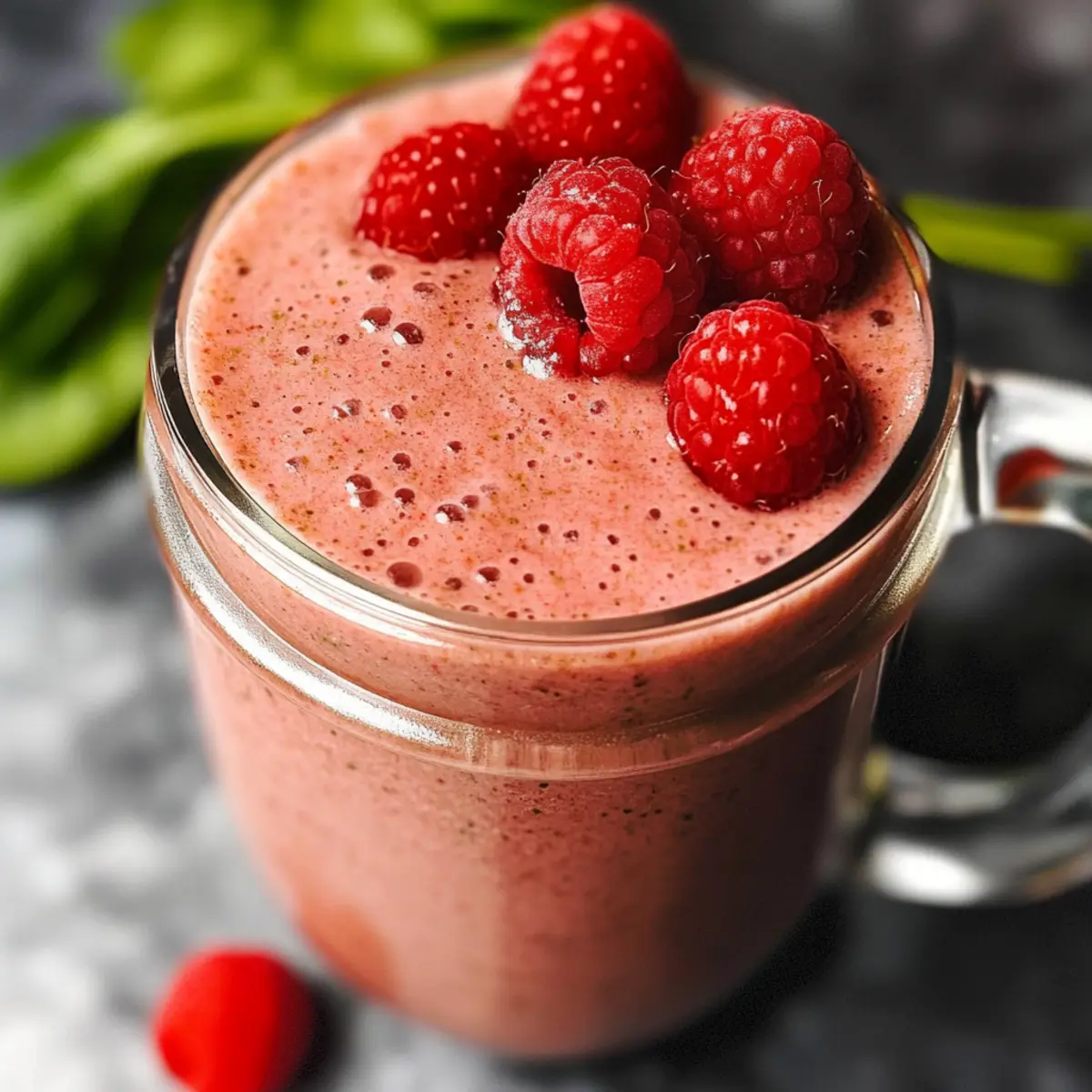 Refreshing Raspberry Smoothie with Ginger for a Healthy Boost